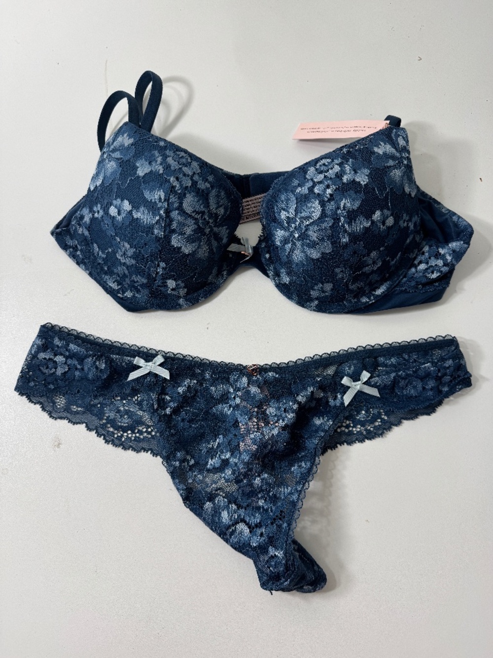 Victoria's Secret Push Up Bra 34A & Panty Set - NEW WITH TAGS